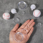 ElevateTech 15 Pcs Clear Sphere Display Stand, Plastic Sphere Stands Ball Stand Holder Rings Acrylic Clear Small, Medium, Large Round Baseball Ring Stands for Decorative Eggs Crystal Balls - 3 Sizes