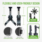Cellet Cup Holder Tablet Mount, Car Cradle Holder Compatible for All iPad, Pro, Air, Mini Samsung Galaxy Tablet, Amazon Fire Microsoft Surface - style: Tablet Holder Height - 13 in