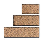 Anji Mountain AMB0BT4F-003 Black Rubber Boot/Shoe Tray with Coir, Fits 4 Pair (46.5" Wide), Tan & Black Insert - color: Tan and Black Insert, size: 46" x 14" x 1.5"