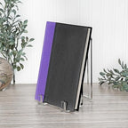 Plymor Clear Acrylic Ribbon-Style Display Easel, 7.5" H x 4" W x 6" D - size: 7.5" x 4" x 6"