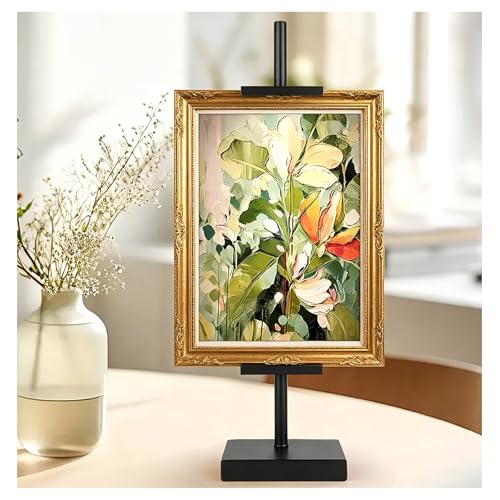 1pcs Adjustable Tabletop Easel Stand for Picture Frames, Picture Easels for Display, Gold Easel, Picture Frame Stand, Adjustable Art Easel.(18inch,Black) - color: Black, size: 18inch