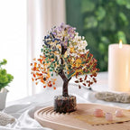 Bonsai Tree - Crystals and Healing Stones - Living Room Decor - Crystal Tree Tree of Life - Gem Tree Stones - Feng Shui and Money - Shelf Decor for Office