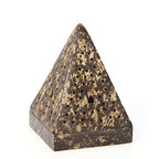 Hosley 5" Soapstone Triangle Pyramid Incense Cone Holder – Large Aromatherapy Burner & Ash Catcher for Incense Cones, Zen, Vastu, Reiki, Chakra Meditation, Spa Gift - color: Brown1