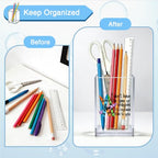 I Don't Have The Time Or Crayons To Explain This To You Acrylic Organizer Pencil Pen Holder, Teacher Desk Accessories Holder, Office Humor Gifts for Women Teacher School Counselor Coworker - style: Crayons