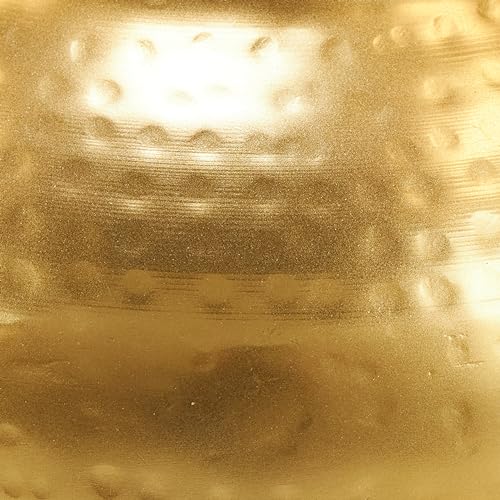 Deco 79 Metal Decorative Vase Hammered Spotted Centerpiece Vase, Flower Vase for Home Decoration 9" x 9" x 12", Gold
