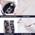DGAZ Designer Shoulder Bags for Women, Luxury Tote Bag with Zipper, Large Shoulder Hobo Bags - color: Sakura
