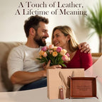 Personalized Engraved Leather Valet Tray with Custom Text, Engraved Gift for Couples – Custom Leather Catchall Organizer for Men & Women Wedding - style: Couple