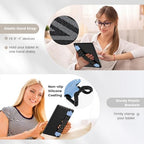 MoKo Security Hand-Strap for 9-11 Inch Tablet - iPad/Kindle Fire HD/Samsung/Lenovo, High-Elasticity Versatile Hand Strap Lightweight Finger Grip Holder, Light Blue - color: Light Blue, style: Patterned Strap
