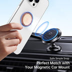 Syncwire Cell Phone Ring Holder Stand, 360 Degree Rotation Finger Ring Kickstand with Polished Metal Phone Grip for Magnetic Car Mount Compatible with iPhone, Samsung, LG, Pixel - Rose Gold - color: Rose Gold, size: 1 Pack