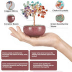 Crystal Tree of Life for Wealth & Prosperity,Seven Chakra Tree for Energy Balance,Crystal Decoration for Home