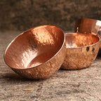 Handmade Hammered Copper Tealight Candle Holder Wedding Gift Decor Votive Holders 2 Pcs