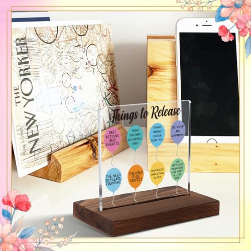 Mental Health Gifts for Women, Encouragement Gifts for Women, Positive Affirmation Gift for Woman, Modern Acrylic Desk Plaque with Inspirational Quotes, 10 x 10 x 1.5 cm,XXD47 - style: Woman2