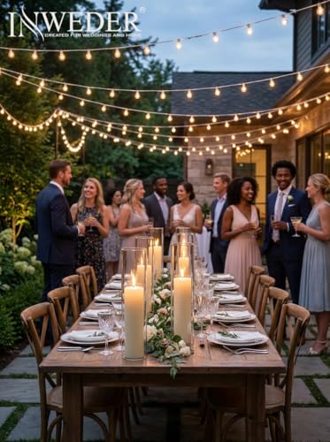 Hurricane Glass Candle Holders: 2.5" W x 12" H Open Ended Clear Cylinder Candle Cover Tall Bottomless Chimney Sleeve Bulk for Pillar & Taper Candles for Wedding Party Christmas Set of 6