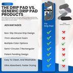 Refrigerator Drip Catcher for Water Tray, Protects Ice and Water Dispenser Pan From Spills, Mineral Build-Up and Water Splatter (2 pack, Grey) (Rectangular) - style: Gray Rectangular