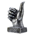 Nice purchase Hand Finger Gesture Desk Statues Fingers Sculpture Creative Home Living Room Cabinet Shelf Decoration (Thumbs-up in Silver) - color: Thumbs-up in Silver