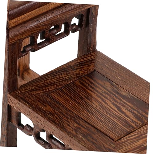 Gadpiparty Chicken Wenge Wood Base Display Stand 7.5X5.7X3.4 Inch Riser for Vases Statues and Home D Cor Accents