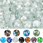 Mr. Fireglass 10 Pound Fire Glass Beads, 1/2" Reflective Round Fire Glass Drops for Fireplace Fire Pit & Lanscaping, High Luster Crystal Ice (Pack of 2) - color: Crystal Ice, size: 1/2 inch, 10 Pounds (Pack of 2)