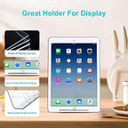 Boloyo Acrylic Book Stand Without Ledge,6 Inch 4PC Clear Acrylic Display Easel Transparent Display Stand Holder Tablet Holder for Displaying Pictures,Books,Artworks, CDs - size: 4PC