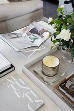 Crystal Candle Dish — by Alice Lane Home Collection — Size Small — Clear K9 Crystal Design — Smooth, Round Cutout is Perfect for Your Favorite Candle or Diffuser — Centerpiece with Elevated Style - size: Small