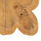 Creative Co-Op Scalloped Mango Wood Tray, Natural
