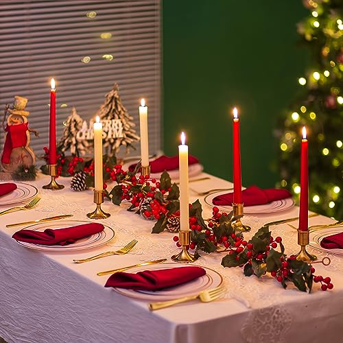 Sziqiqi Candlesticks Holder for Wedding Table Centerpiece - Gold Taper Candle Holders Candle Stick Holder Bulk for Christmas Candlelight Dinner Wedding Party Festival Decor 6 Pieces - color: Gold-style 1, size: 6 Pcs