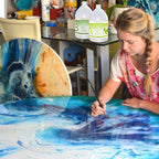Epoxy Resin Crystal Clear Art 2 Gallon Kit for Coating, Casting, Resin Art, Jewelry, Tabletop, Bar Top, Live Edge Tables, Fast Curing 2 Part Epoxy Casting Resin Kit - size: 2 GALLON