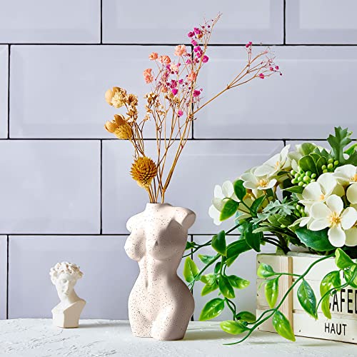 Modern Chic Body Vase - Female Form Flower Vase, White, Boho Home, Feminist Decor and Office