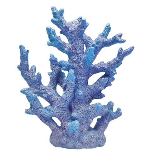 Etlemonde Beach Coastal Decor Coral Reef Home Decor Coral Statue Sculpture Home,Desk,Bathroom,Desktop Shelf Statue,Marine Themed Gifts (Gradual Blue Coral) - color: Gradual Blue Coral