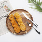 YANGQIHOME Round Wood Tray, Acacia Wooden Serving Tray, Serving Platter, Appetizer Charcuterie Board, Tray Organizer for Kitchen/Countertop, 13.8 x 13.8 x 0.8 inch - size: 13.8"