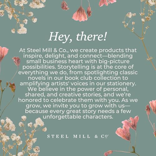 Steel Mill & Co Original Large Book-Shaped Decorative Vase, Ceramic Vases for Home Decor, Cute Bookshelf Decor, Unique Vase for Book Lovers, Anne of Green Gables