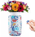 3D Puzzle Vase, 162 Curved Pieces DIY Flower Vase Craft Kit & 3D Puzzles for Adults, Creative Jigsaw Art Project Home Décor Centerpiece, (D-White Blossom Elegance)