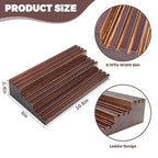 Challenge Coin Display Stand, Solid Wood Military Coin Holder Display, 9 Rows of Challenge Coin Holders, Holds 45-60 Coins