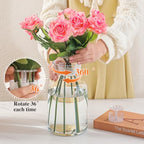 4 Spiral Ikebana stem Holder, hanataba Arranger Twist Flower Arrangement Holder Ikebana Bouquet Twister Ring Tools, Reusable Kitchen Floral Grid Supplies (Half Clear) - color: 4 Translucent