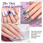 MIZHSE 60g White 3D Gel Nail Art Sculpting, Solid Builder Gel for Nails Non-Sticky Carving Molding Hard Extension Gels Soak Off U V LED for Salon Manicure Home DIY - color: 0-0-White