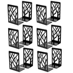 MaxGear Book Ends Tree Design Modern Bookends for Shelves, Non-Skid Bookend, Heavy Duty Metal Book Stopper for Books/CDs, Decorative Book Shelf Home, 7 x 4.7 x 3.5”, Black (6 Pair/12 Pieces, Large) - size: 6 Pairs