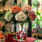 HappyFiller 14OZ Fake Ice Rocks Cubes Acrylic Gems Stones,Table Scatters, Photography Props Vase Fillers,Wedding,Crafts,Home Centerpieces,Candle Holder,Red,Green,Clear Mix - color: Red/Green/Clear, size: 14 OZ