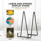 TR-LIFE 3 Pack 8 Inch Large Plate Stands for Display - Plate Holder Display Stand + Metal Frame Holder Stand for Picture, Book, Decorative Plate, Platter, Photo Easel - size: 8 Inch