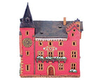 Handmade Ceramic Art Tealight Candle Holder Room Decoration Handcrafted Collectible Miniature Light House Alsatien Museum in Haguenau, France C384