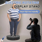 Super Heavy Duty Remote-Controlled Motorized Turntable,Motorized Rotating Display Stand,Speed-Adjustable Rotating Platform,Human 3D Scan Electric Turntable for Scan,Showcase(19.7in/Black) - size: 19.7inch/Black/700Lbs Load