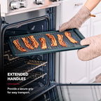 KitchenAid Nonstick Swiss Engineered Aluminized Steel Baking Sheet, Dishwasher Safe, Agave, 13x18 Inch - color: Agave, size: 13 x 18 Inch