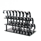 3-Tier Watch Display Stand Organizer, 24 Piece Jewelry Holder Rack, Black