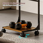 Floor Kindle Tablet iPad Stand with 2-Tier Storage Shelves,Angle Height Adjustable iPad Tablet Kindle Holder for Bed with 360-Degree Rotating Wheels, Compatible with 4.7"-13" Kindle Cell Phone iPhone - size: 11.4"D x 15.4"W x 56.4"H