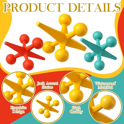 AceOrbit 3 Pcs Mid Century Modern Decor Cast Iron Jack Figurine Set Medieval Table Decor Orange Blue Yellow Cast Iron Jack Ornaments for Home Office Living Room Cabinets Bookshelves Desktop Decoration - style: Cast Iron Jack