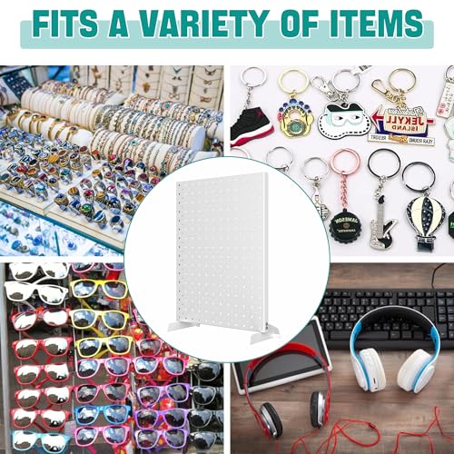 EVERHANGER Metal Pegboard Display Stand, Freestanding Tabletop Pegboard Display for Craft Shows & Fairs, 12"X16", 2pcs Gray - color: Gray, size: 2pack 12"X16"