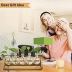 Renmxj Plant Propagation Station, Propagation Vases for Plants, Unique Gardening Birthday Gifts for Women Plant Lovers Mom Best Friend - 5 Bulb Glass Vases - size: 5 Bulb Vase
