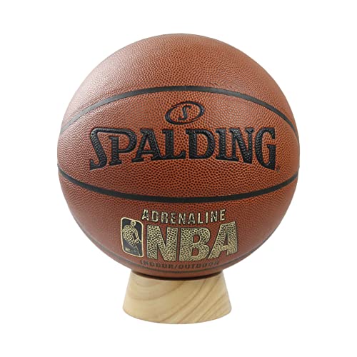 HillSpring Wood Display Stand for Basketball Football Volleyball Soccer Ball , Crystal Ball Stand Holder