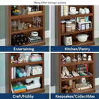 Sauder 5-Shelf Split Bookcase/ Book shelf, Oiled Oak finish - color: Oiled Oak Finish