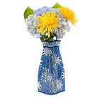 MODGY Collapsible and Expandable Flower Vase Plastic Decorative Modern Centerpieces Dining Table Decor Living Room Bathroom Wedding Office, William Morris Tulip and Willow - style: William Morris Tulip and Willow