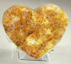 HQRP-Crystal 3" Acrylic Display Stand Pedestal for Crystal Heart / Slice / Slab and other Stones - size: 3"