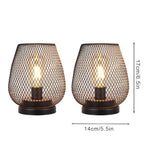 JHY DESIGN Set of 2 Metal Cage LED Lantern Battery Powered Cordless Accent Light with LED and 6-Hours Timer Great for Weddings Parties Patio Events for Indoors Outdoors - style: Set of 2 6-Hours Timer